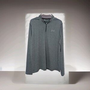 Under Armour ThreadBorne Pullover Men’s 1/4 Zip Green Large Heat Gear